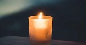 single votive candle