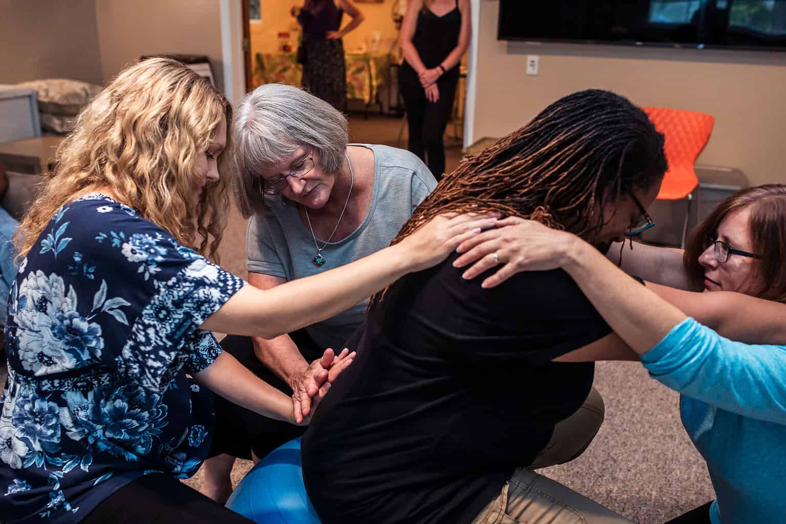 partner and doula birth support