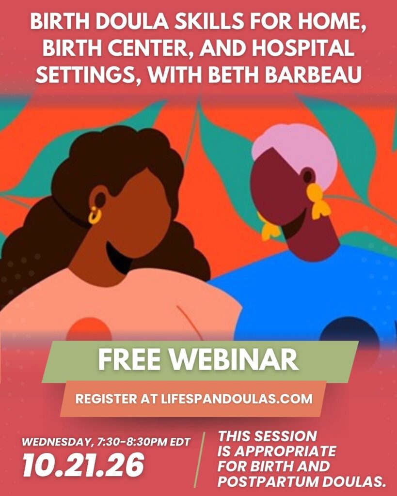 Birth Doula Skills for Home, Birth Center, and Hospital Settings