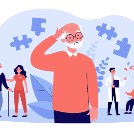 confused man with dementia